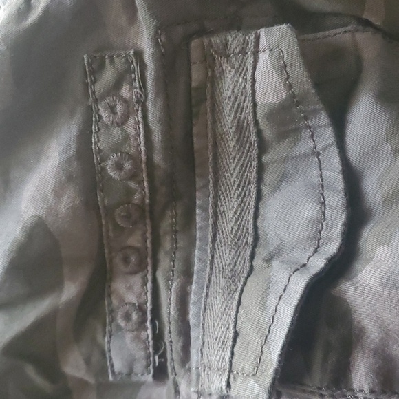 Sonoma Green Grey Brown Military Field Jacket Mens Size Medium W/ Snaps - Picture 9 of 10